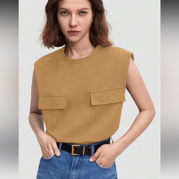 SHEIN Brown Tank Top Versatile and Stylish - Picture 1 of 6